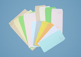 選択できる紙色やサイズのサンプル